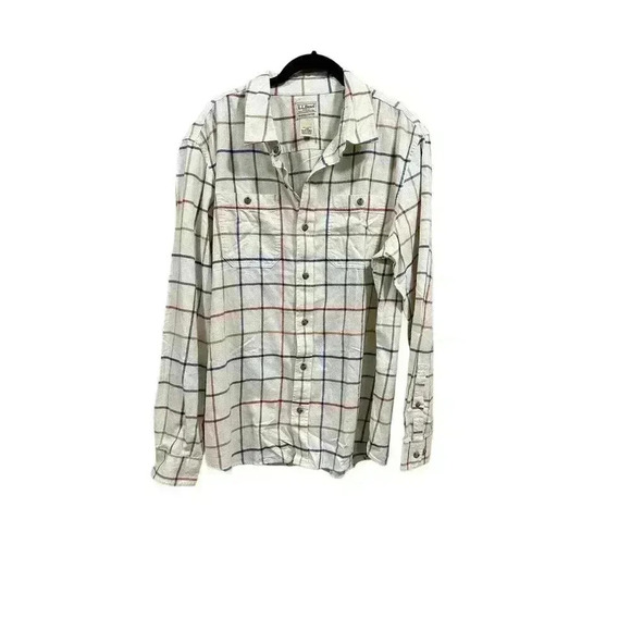 L.L. Bean Men's Wicked Soft Flannel Shirt, Slightly Fitted Untucked Fit - Picture 1 of 7